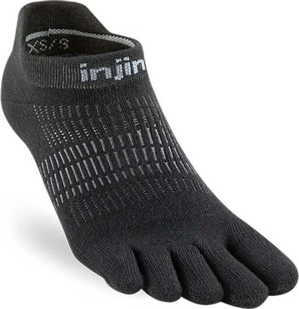 Injinji Run Lightweight Unsichtbare Socken Schwarz EU 35-40 Frau Schwarz EU 35-40