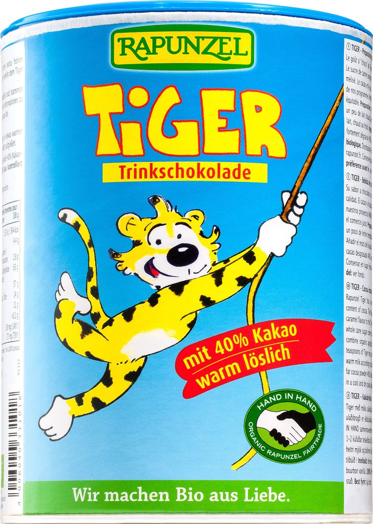 Rapunzel 1434200, Heiße Schokolade, 400 g, Vollrohrzucker*, Produktbild 