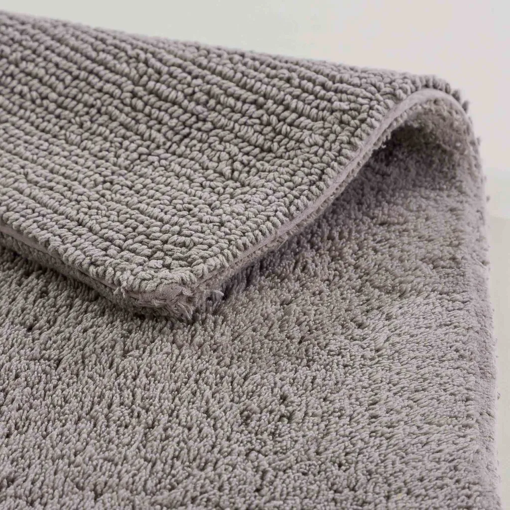 Tapis de Bain Absorbant Gris Clair 67x110 cm Idéal Sortie de Douche