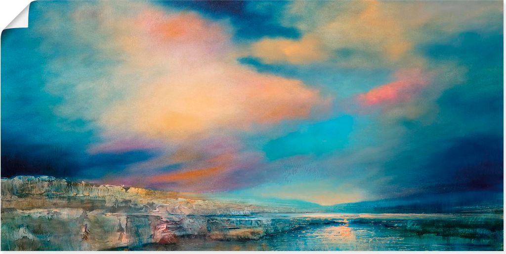 ARTland Poster Sanfte Stille - weites Land Größe: 150x75 cm