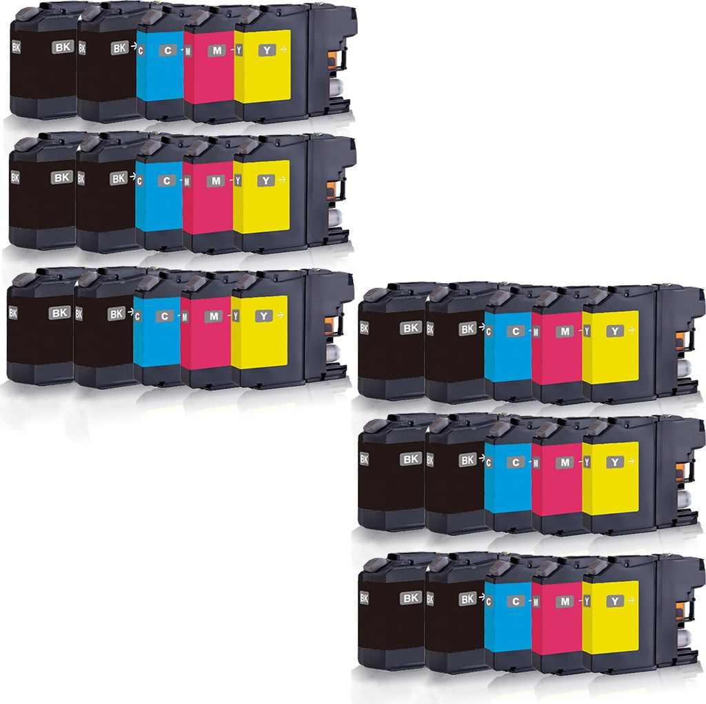 Print-Klex 30x kompatible Tintenpatronen kompatibel mit Brother LC223 XL LC225 XL LC227 XL DCP-J 4120 DW MFC-J 4420 DW MFC-J 4425 DW - Black Cyan M...