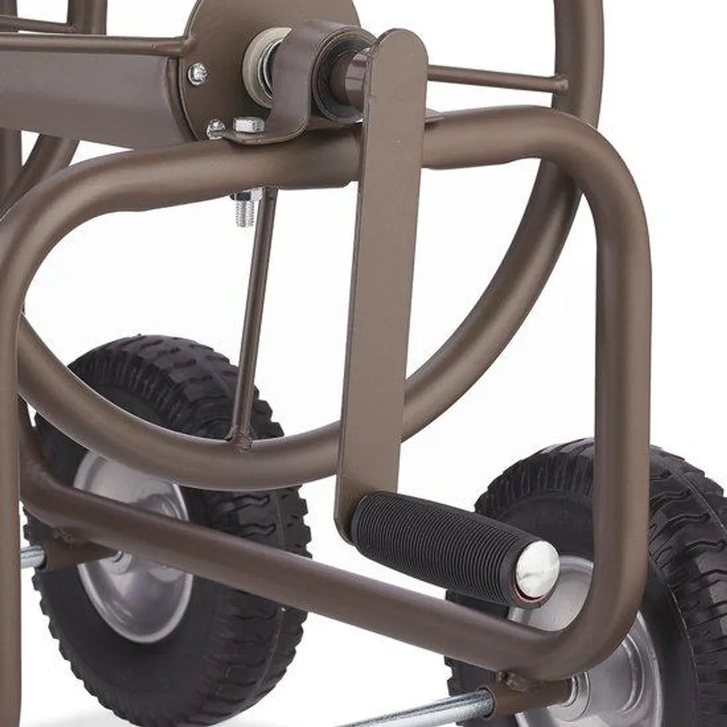 Tuyau d'arrosage 60 m marron avec raccords clic en caoutchouc plein