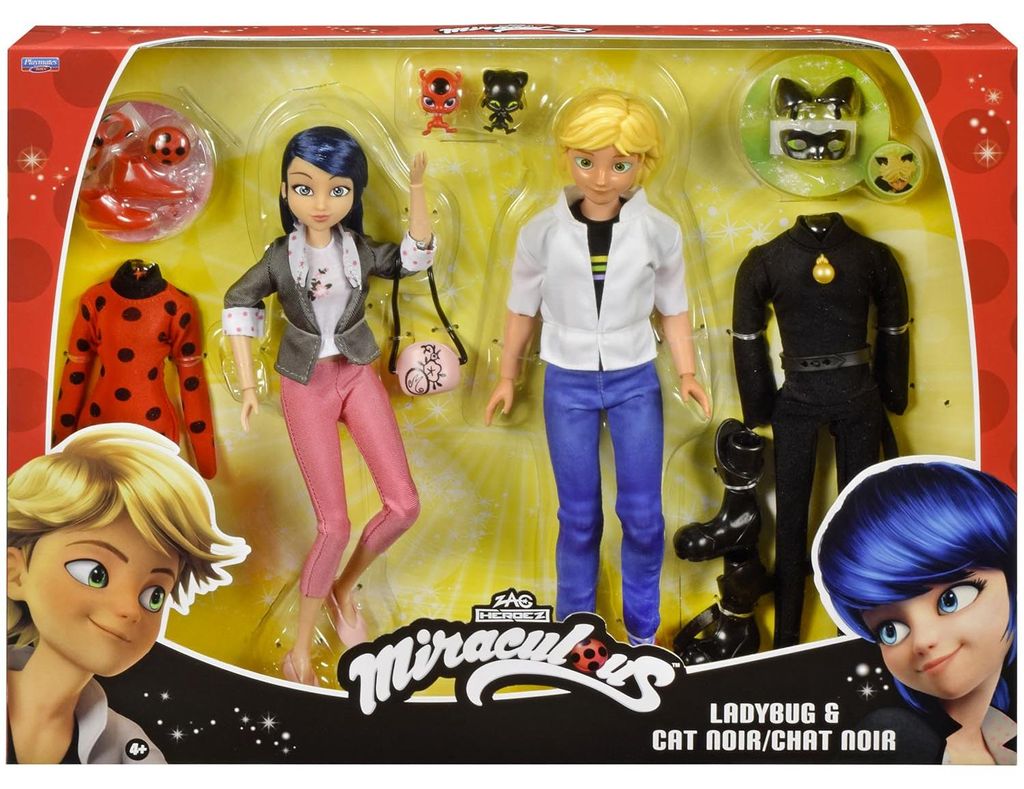 Paquete de 2 figuras – BANDAI – Miraculous – Marinette y Imagen del producto 