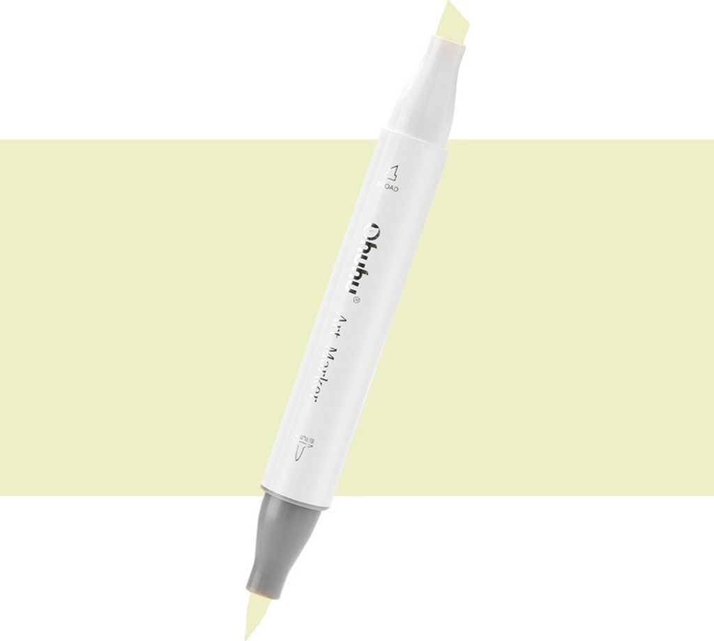 OHUHU dwustronny marker alkoholowy Brush & Chisel, GY6 Zdjęcie produktu 