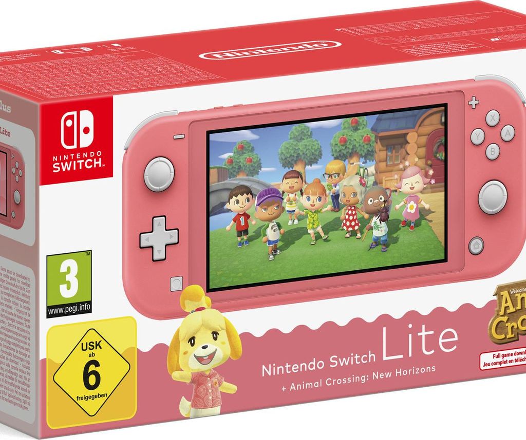Nintendo Console Switch Lite + Animal Crossing: New Immagine del prodotto 