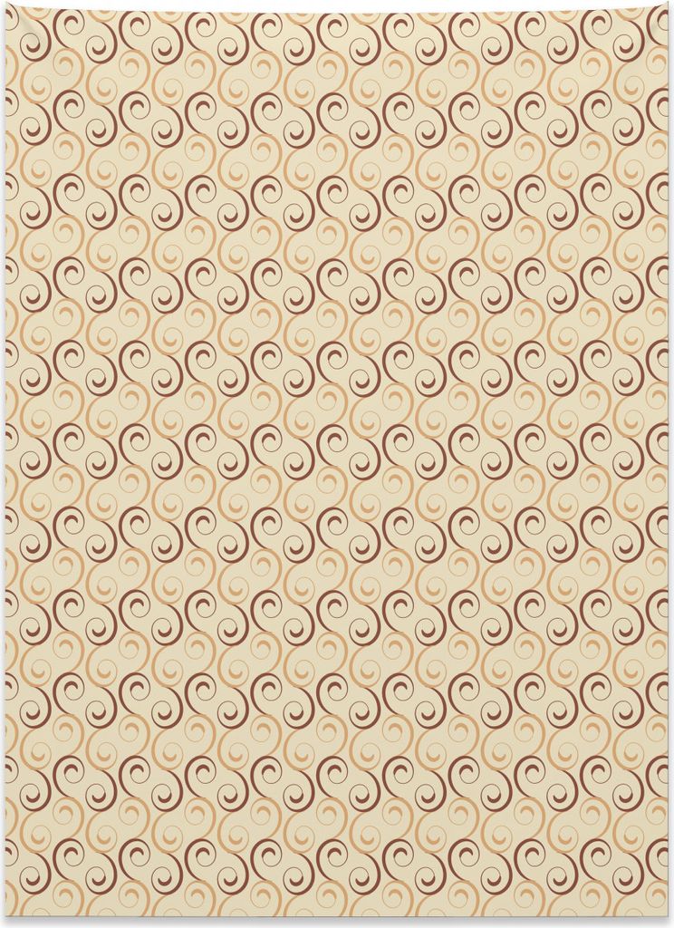 Abakuhaus Damast Wandteppich, Strudel-Blumenblatt-Knospen-Blatt aus Weiches Mikrofaser Stoff Kein Verblassen Klare Farben Waschbar, 110 x 150 cm, D...