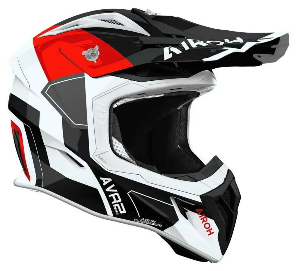 Casque Airoh Aviator Ace 2 Shield en Carbone Léger Blanc et Noir M