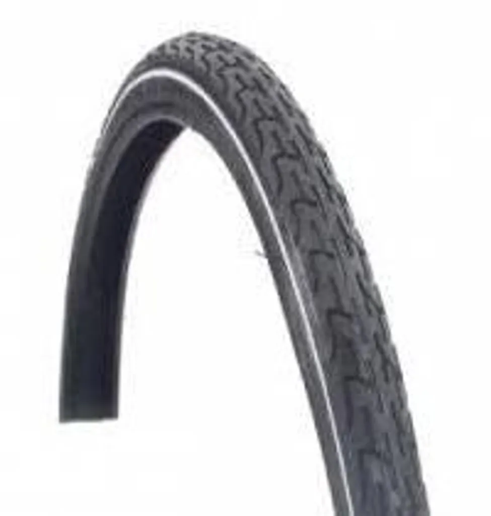 Pneu Deli 37-622 Haute Résistance avec Liseré Blanc pour Vélo 28''