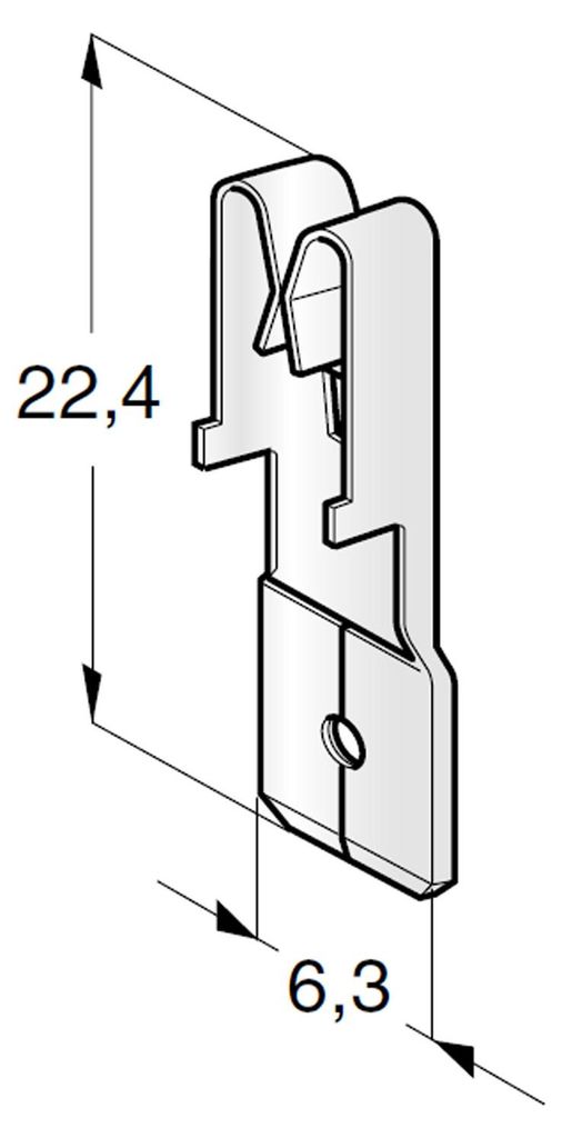 Flachsteckhülse | MTA UNI F630 | Adapter auf Flachstecker | Produktbild 