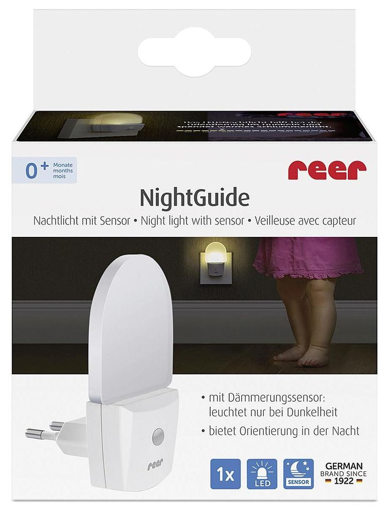 reer Nightguide, LED, Napájecí zásuvka, Chlapec/děvče, AC Obrázek produktu 