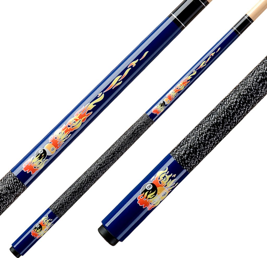 Kinder Queue Classic Flames, blau, 123 cm