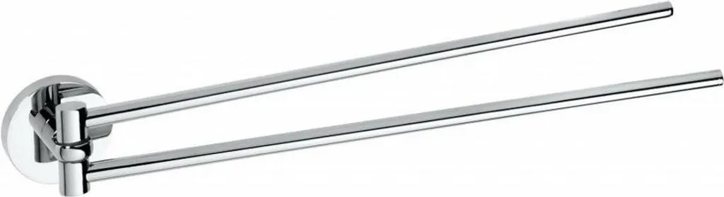 Porte-serviettes double rotatif OMEGA en laiton chromé 42x5,5x4 cm