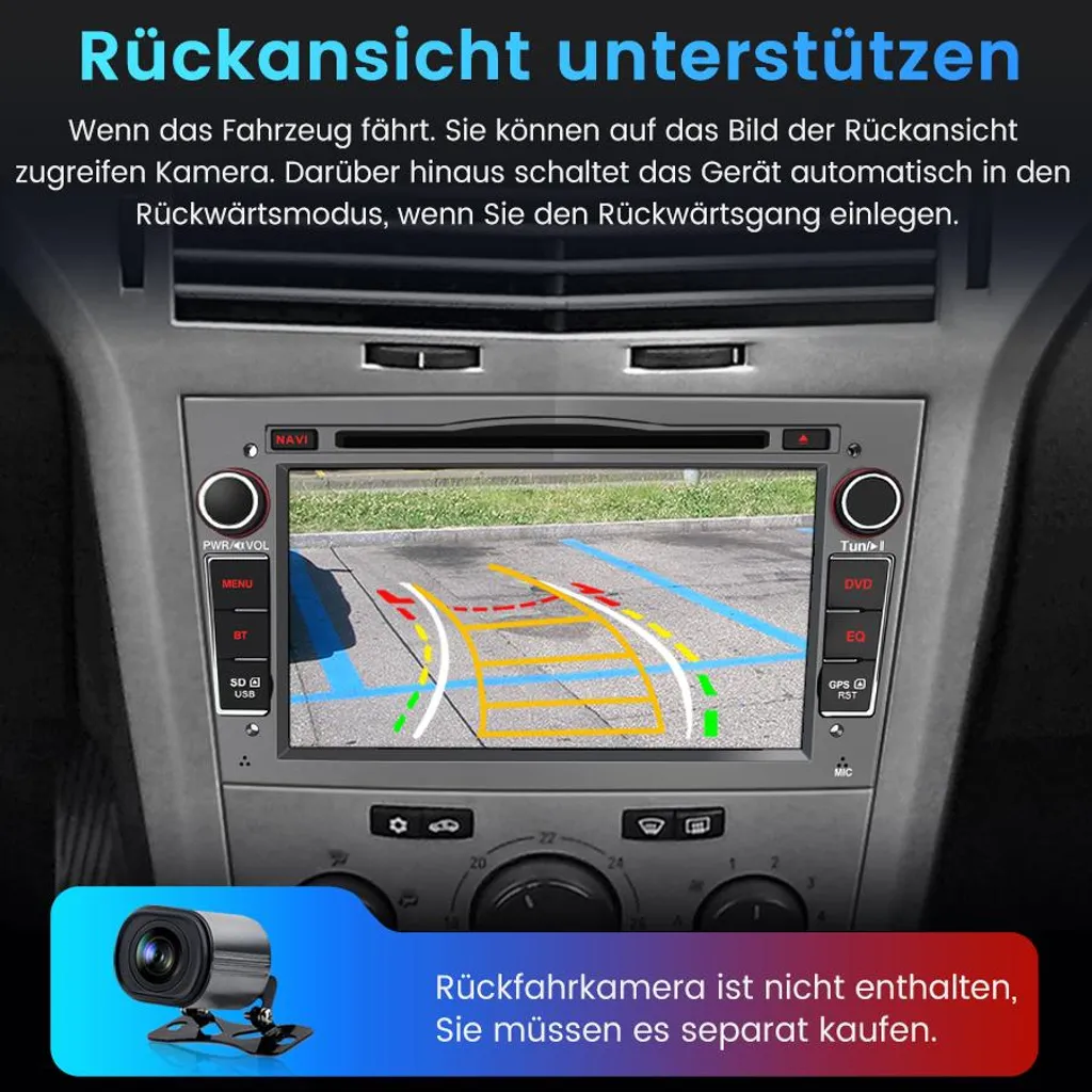 Autoradio tactile 7 pouces avec Bluetooth et commandes au volant pour Opel - 7