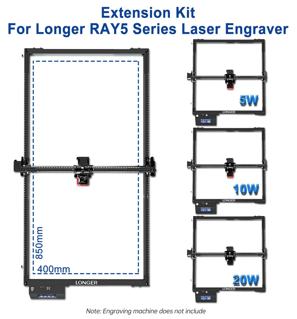 Kit d'extension laser axe Y installation facile et structure stable - 2
