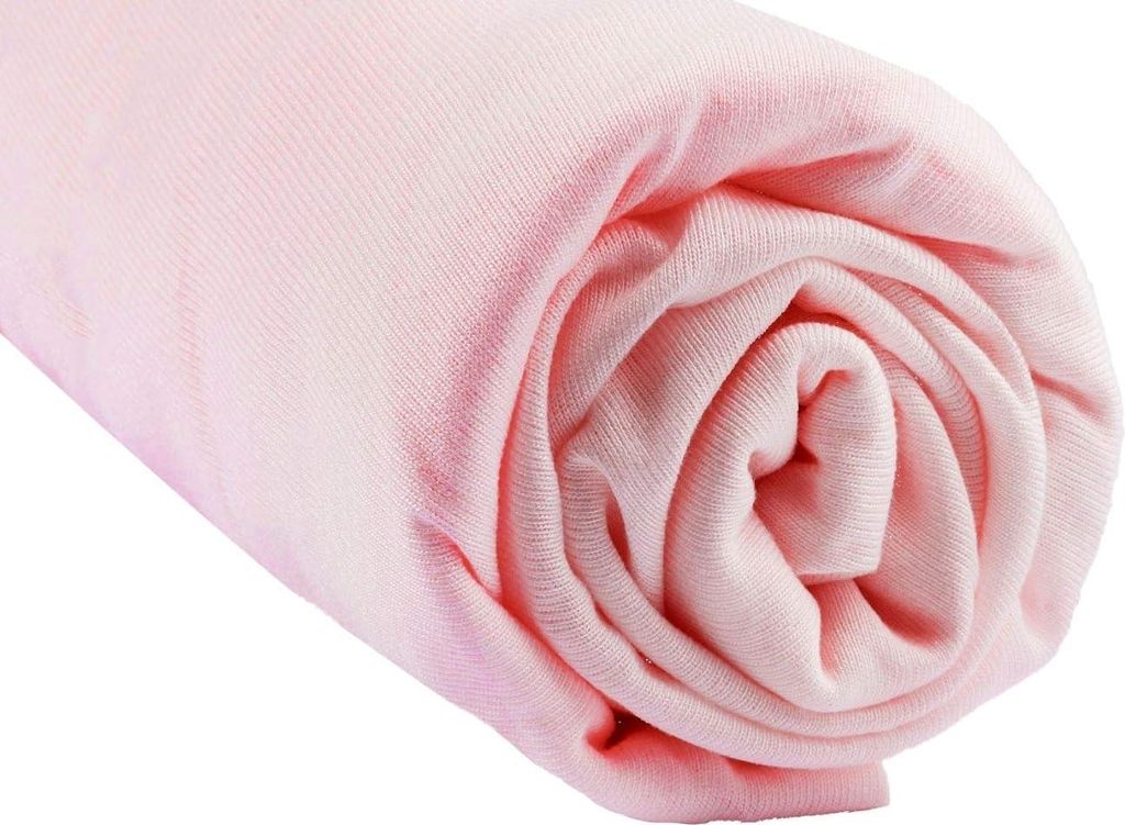 Spannbettlaken, 90 x 140 cm, für Kinderbett, mitwachsend, Juniorbett, dehnbar, Bambus, hypoallergen, Rosa, gesunder Schlaf, Marke Easy dor,