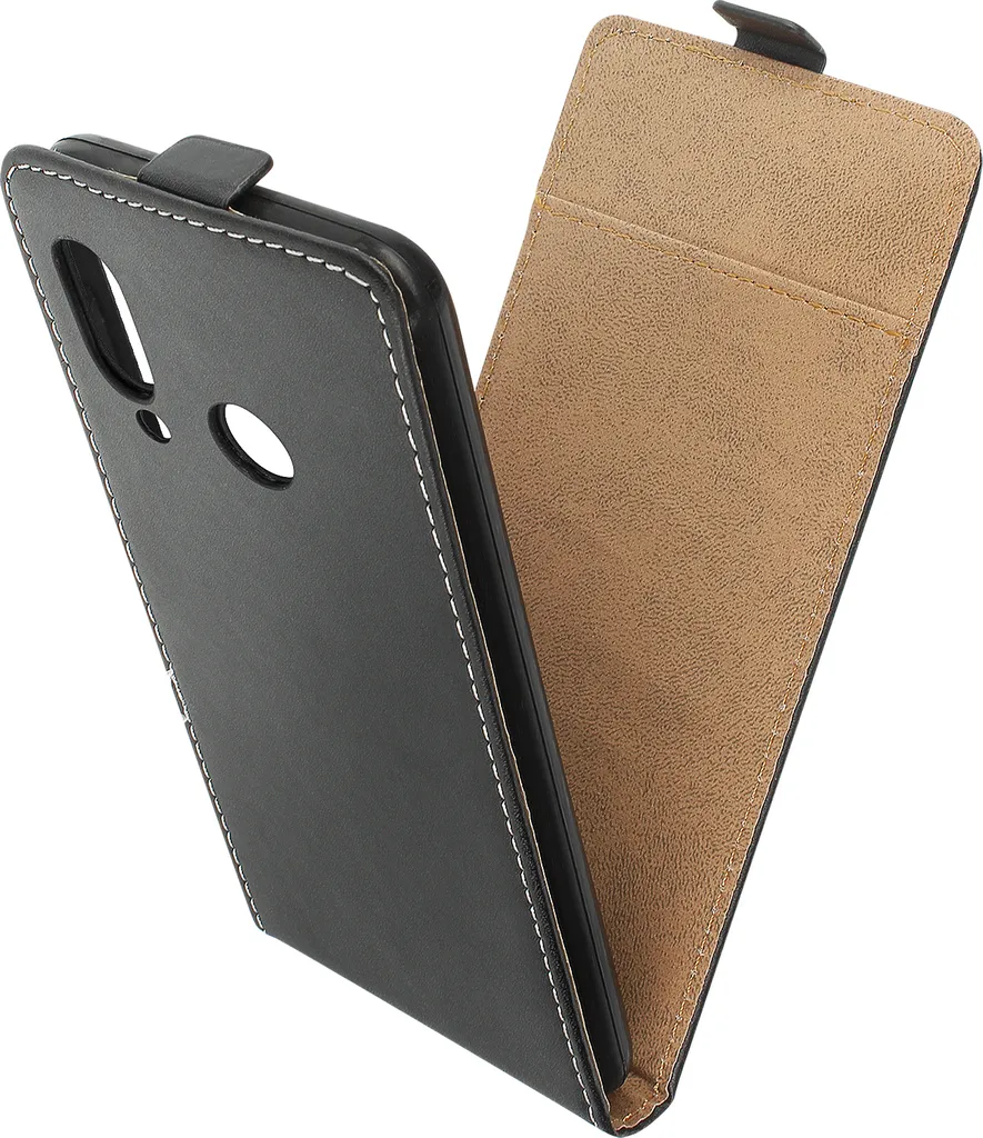 Accessorio Huawei P20 Lite: Cover Verticale Nera Elegante e Pratica