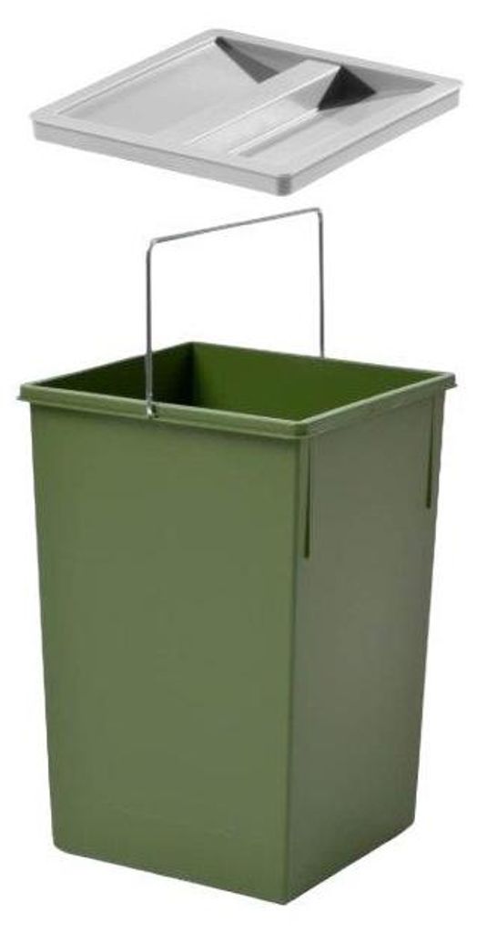 Hailo Inneneimer 1073259 grün 15 L Tandem Ersatzbehälter mit Deckel