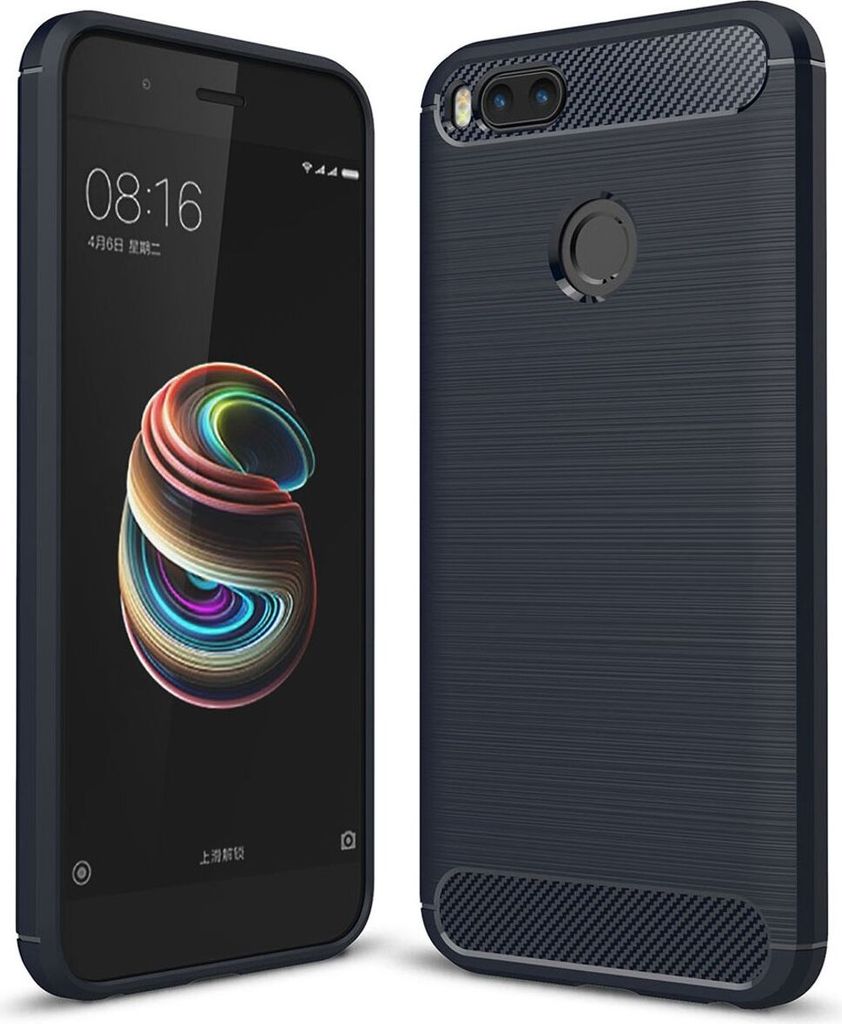 Xiaomi Mi 5X TPU Case Carbon Fiber Optik Brushed Schutz Produktbild 