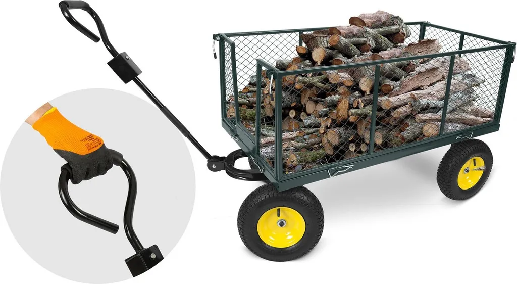 Chariot de jardin basculant pour vider les charges sans effort - 8