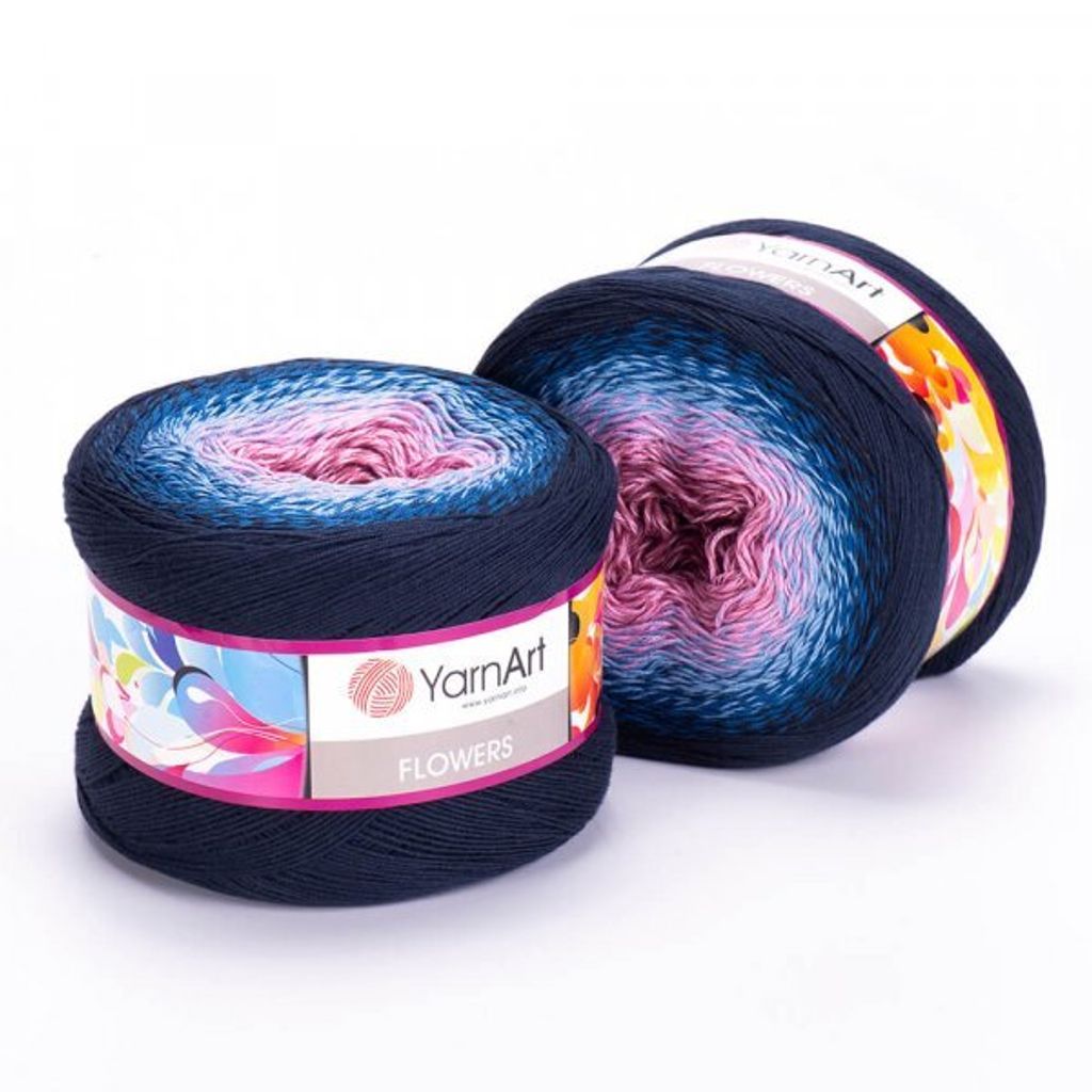 YarnArt Flowers 273 – 250g Farbverlaufsgarn, 55% Baumwolle, Produktbild 