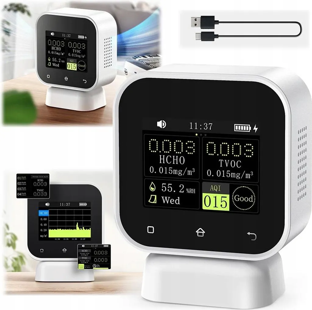 Testeur d'air pour maison neuve FNIRSI SFD-02 contrôle HCHO et TVOC