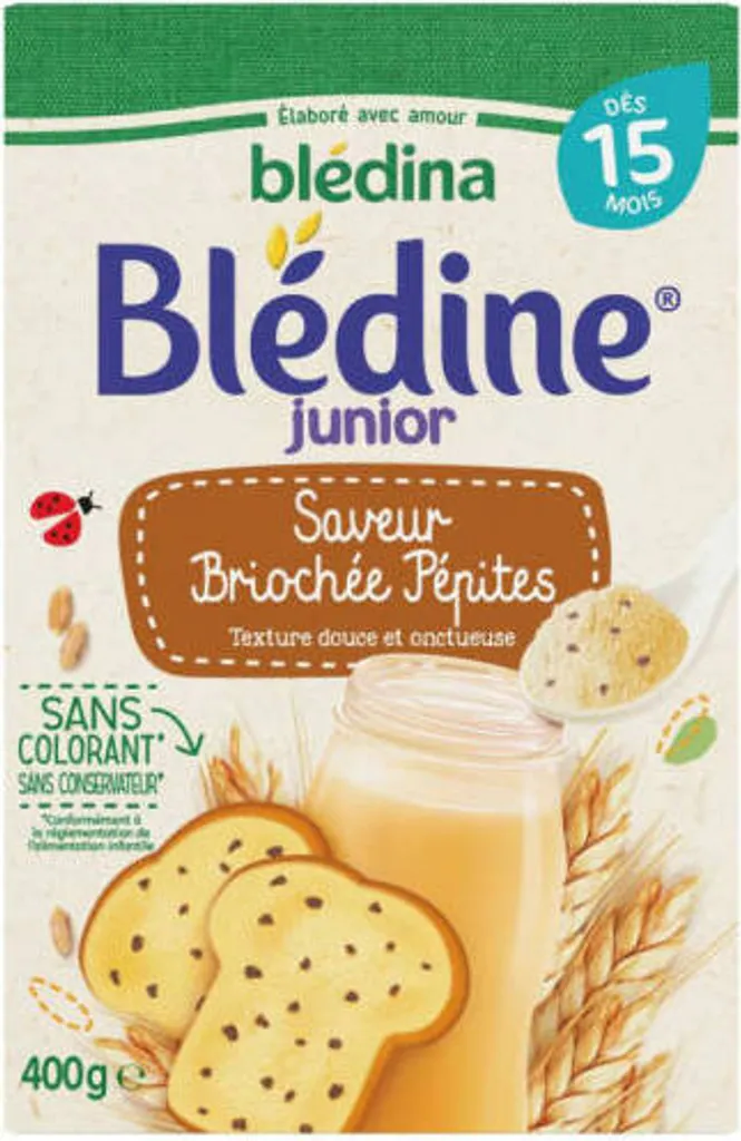 Céréales Instantanées pour Bébé Saveur Nuggets Bledine - Pot 400g