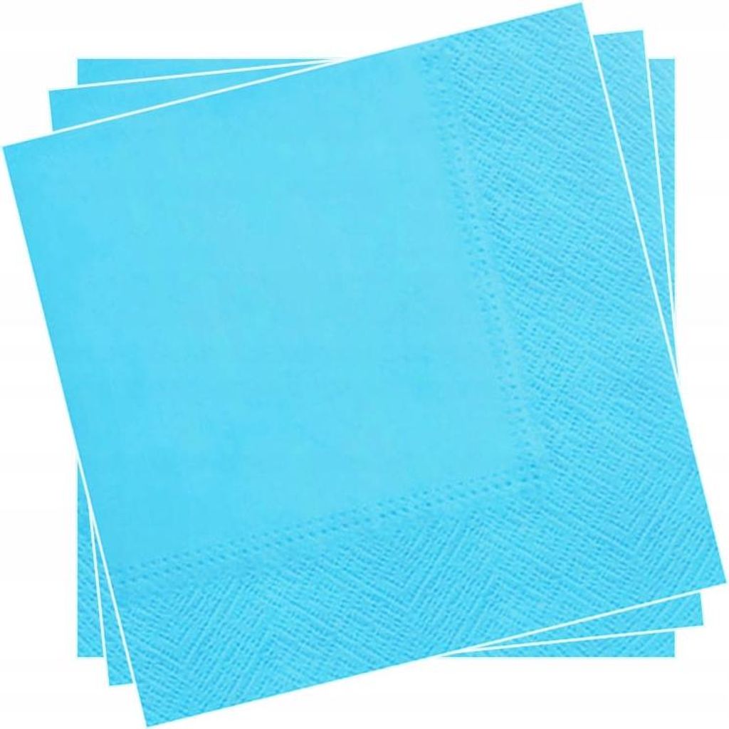 3-lagige Servietten 20 Stück Hellblau II