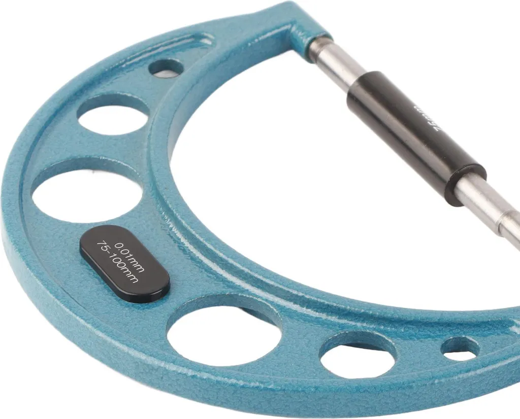 Micromètre de précision 0,01 mm en inox avec clé de réglage 75-100 mm - 12
