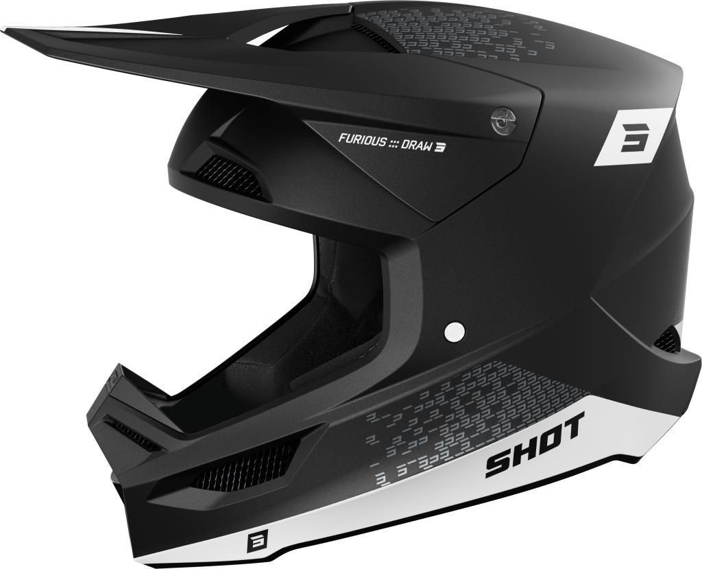 SHOT FURIOUS DRAW MX-Helm matt weiss XL