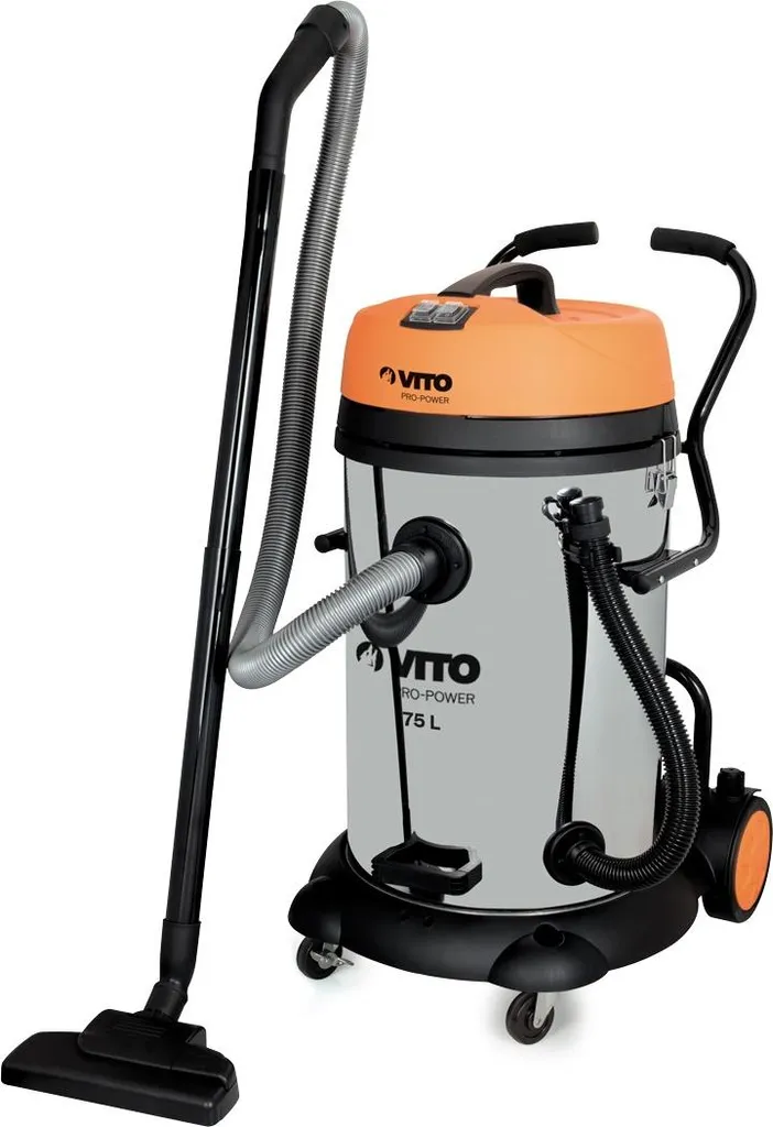 Aspirateur eau et poussières 2400W puissant pour gros chantiers