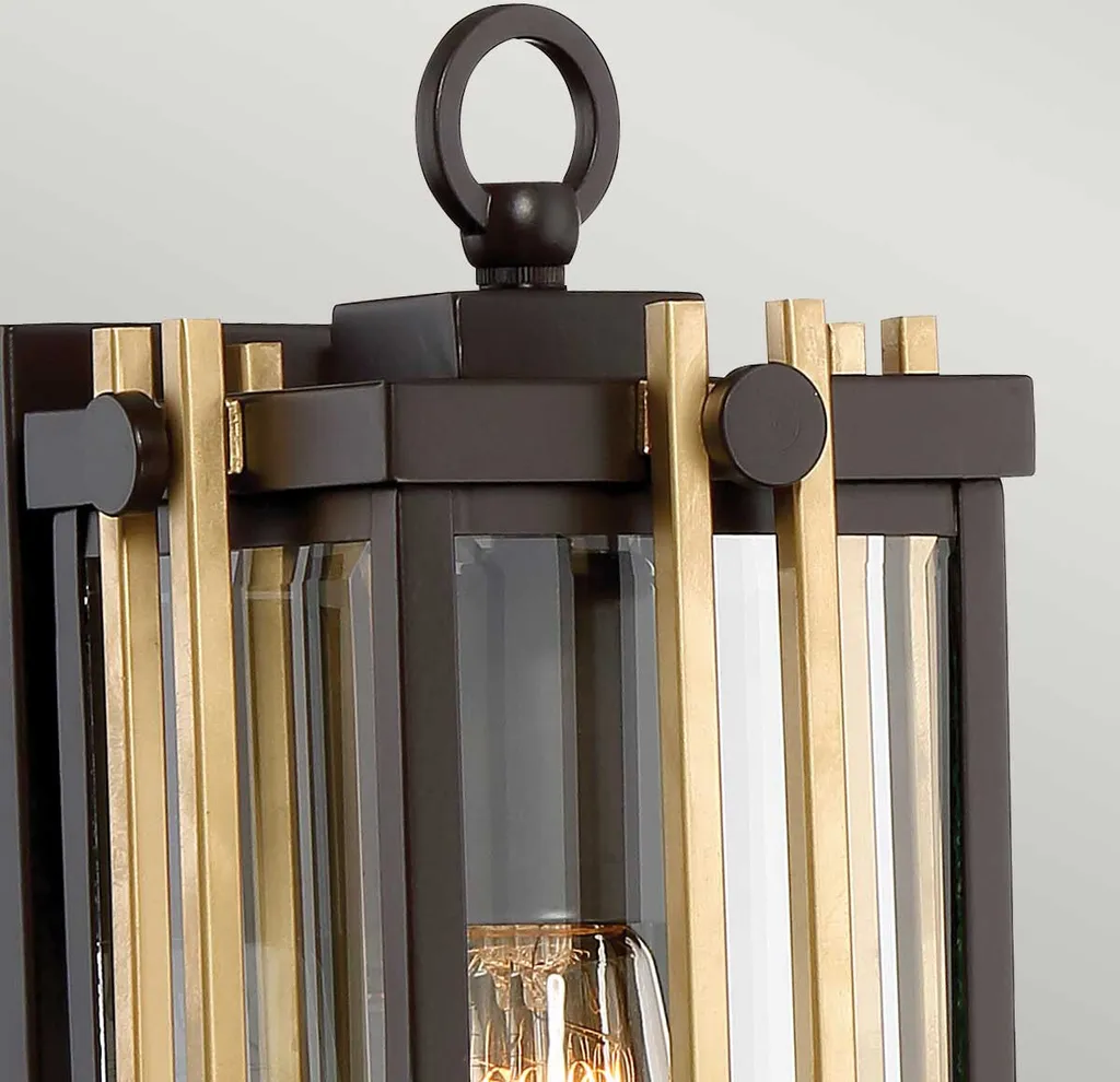 Lanterne murale extérieure style rustique Western Brown E27 60W