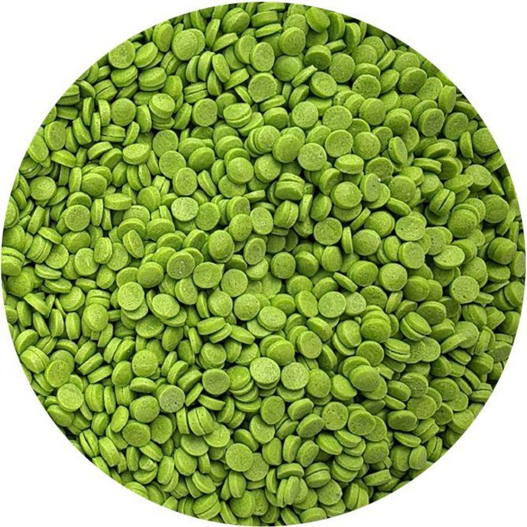 Zuckerdekor grünes Konfetti 80g