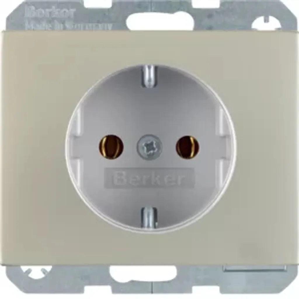 Prise 47357004 en acier inoxydable - Finition haut de gamme type Schuko