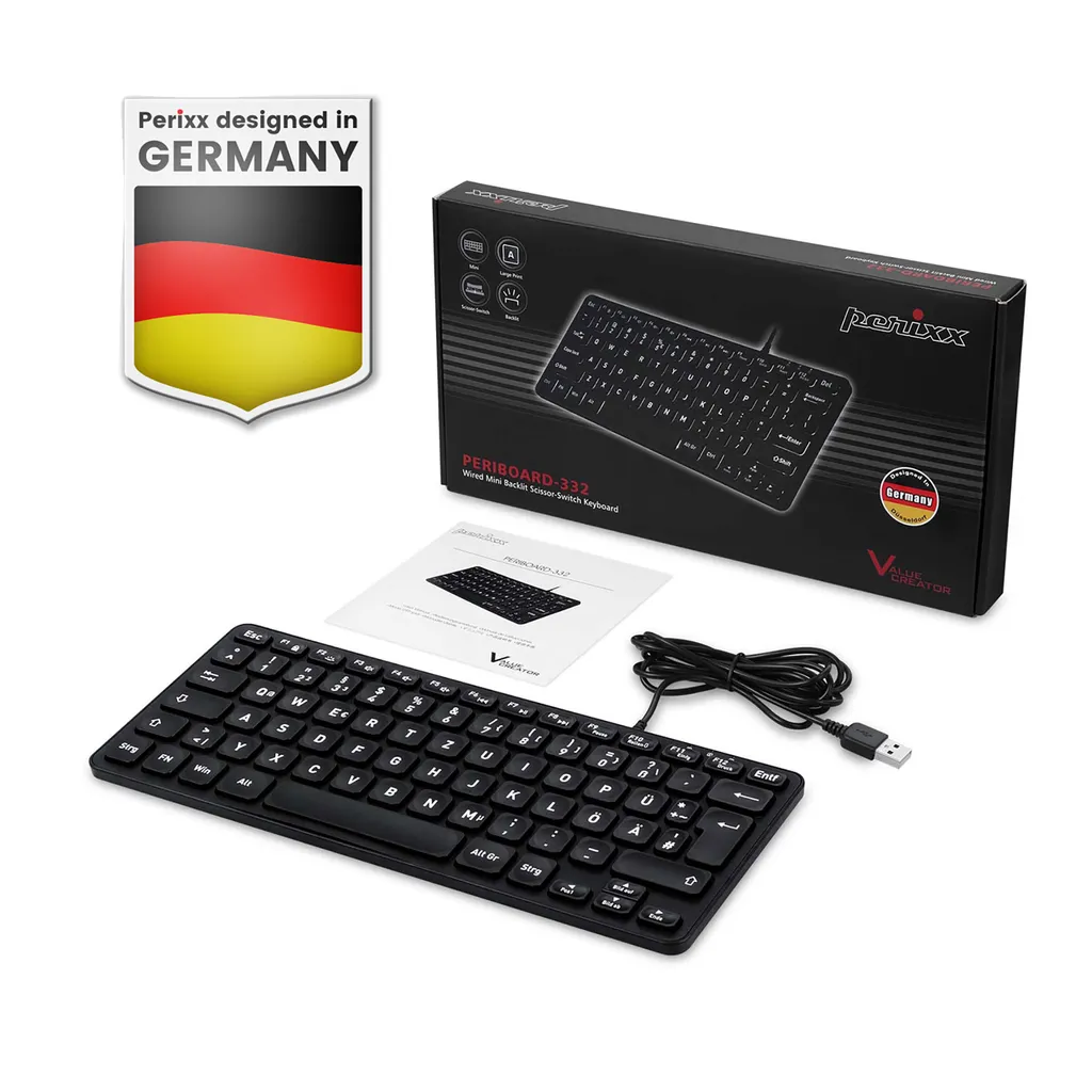 Mini Clavier USB Azerty Rétroéclairé pour PC et Ordinateur Portable - 2