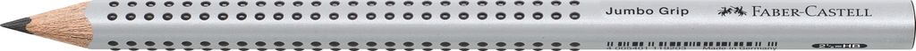 Faber-Castell Jumbo Grip, 2HB, Silber, Dreieckig, 1 Produktbild 
