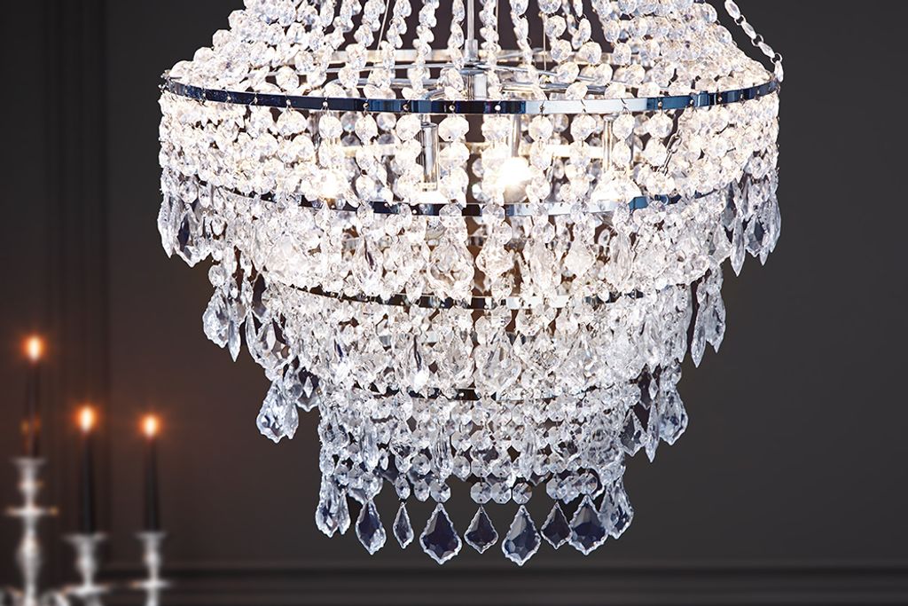 Barock Kronleuchter ROYAL XL 105cm Hängelampe Deckenleuchte Produktbild 3