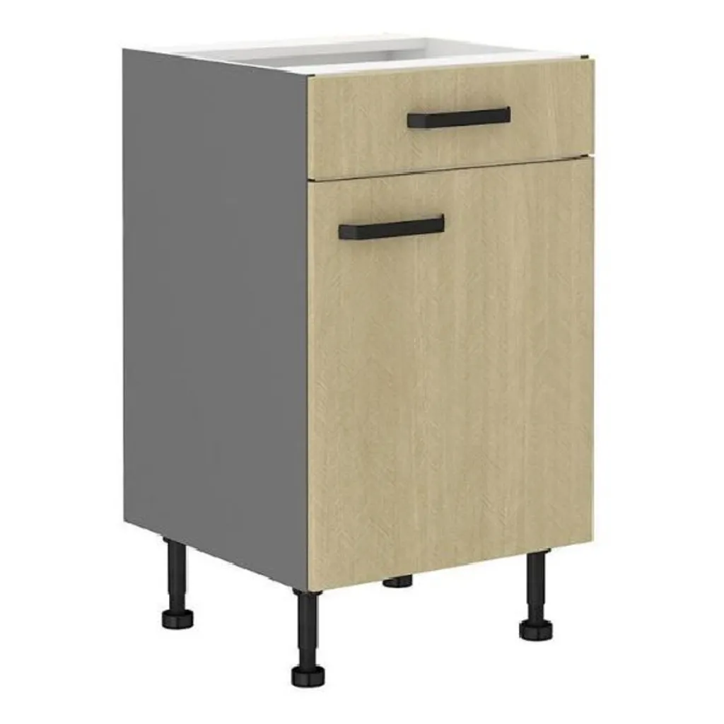Petit meuble de cuisine MYRIAM 50 cm anthracite pour gagner de la place