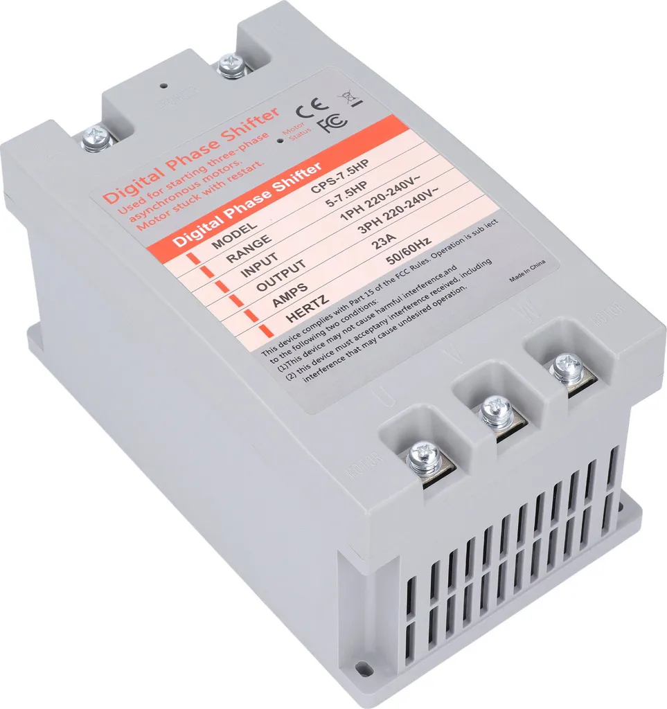 Convertisseur de Phase 7,5 CV : Solution pour Moteur Triphasé sur 220V - 7