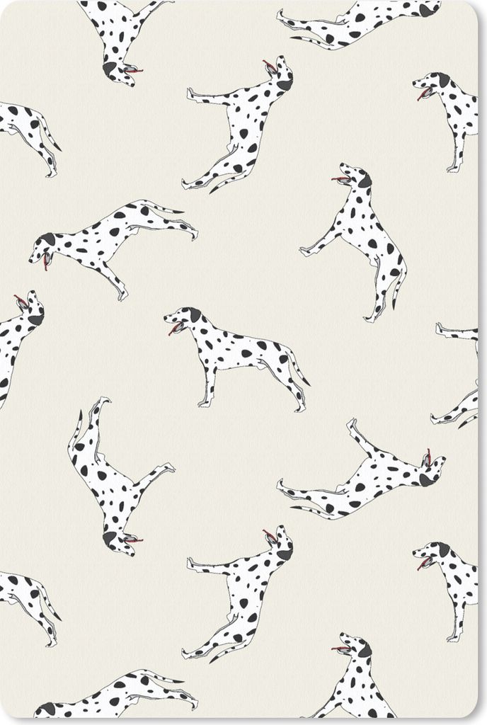 MuchoWow Mauspad Mousepad Hund - Dalmatiner - Pastell - Junge - Design 40x60 cm - Mousepads - Maus Mat - Pad - Mausunterlage - Schreibtisch Acces...