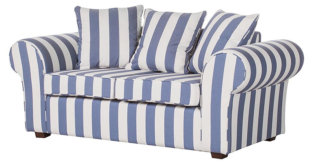 home24 2-Sitzer Sofa - Webstoff - Gestreift Produktbild 
