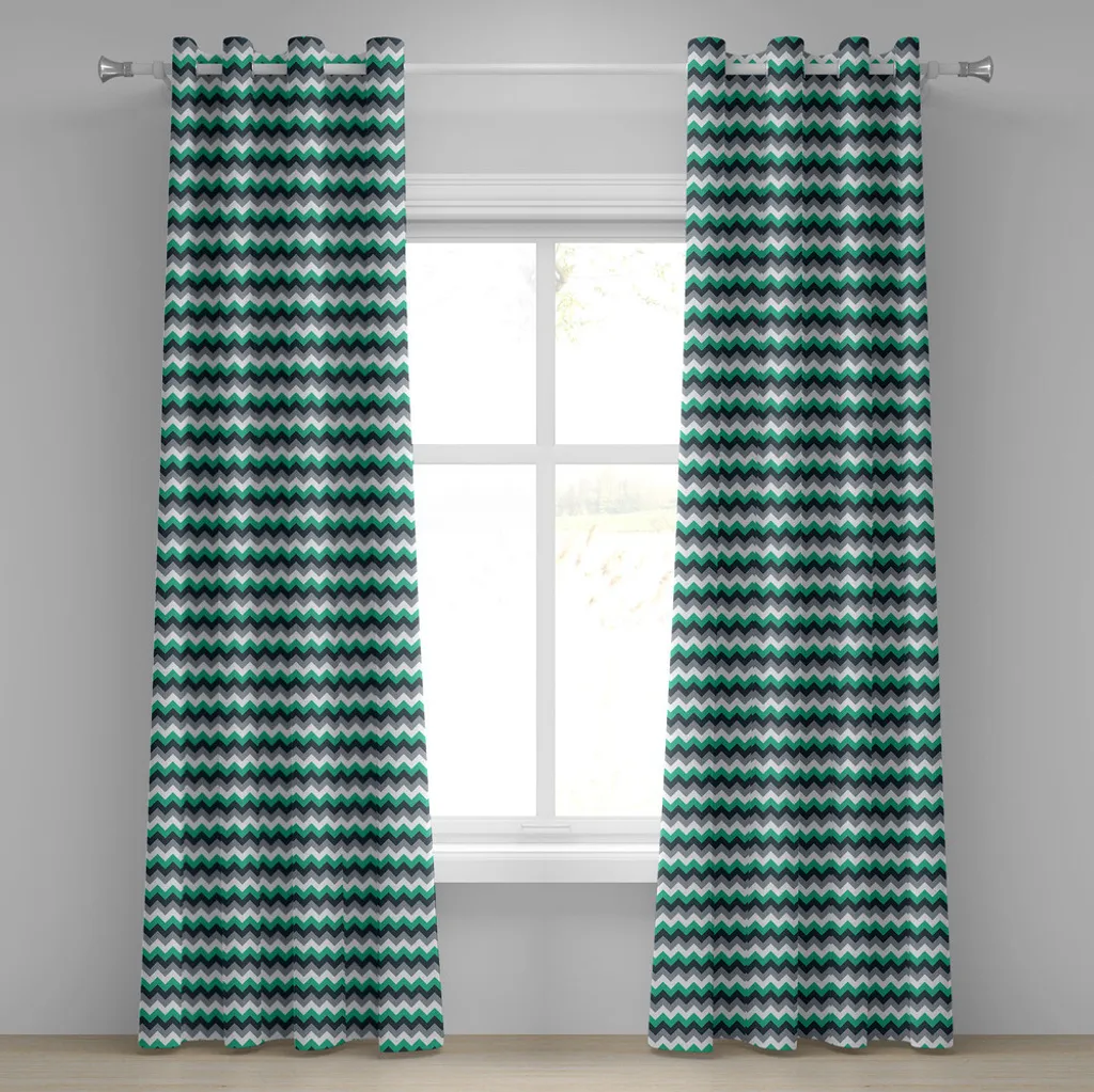 Rideaux à œillets pour salon au design géométrique 280 x 175 cm