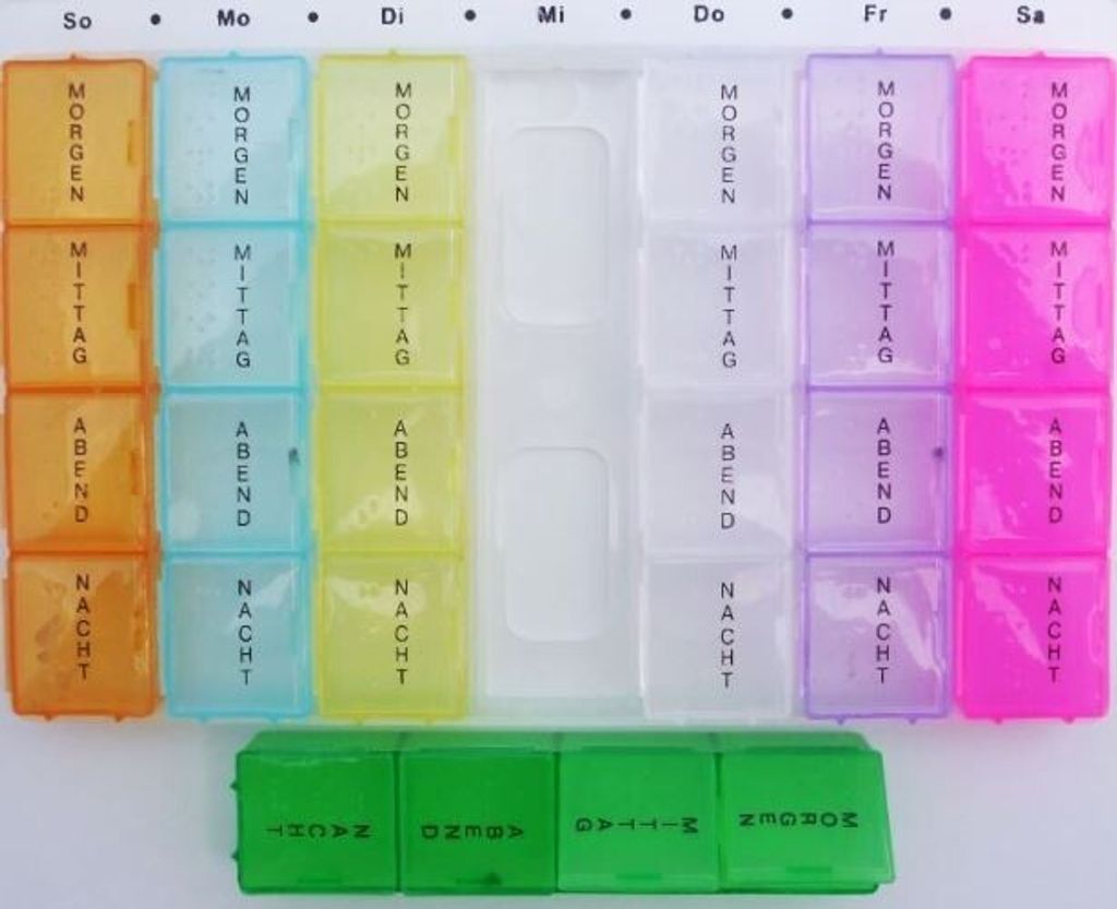 Pillenbox farblich 7-Tageansicht Produktbild 6