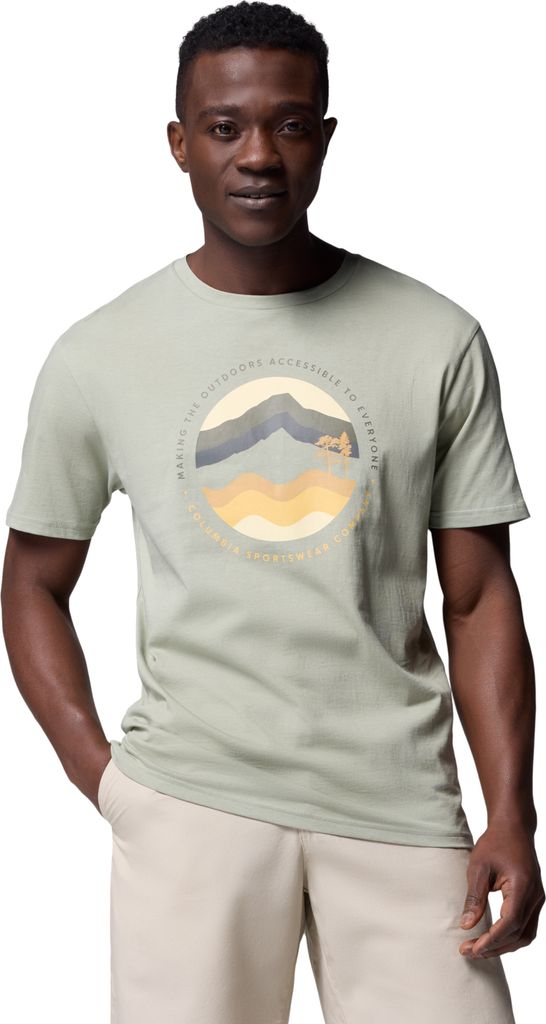 Columbia Path Lake II Graphic Tee 1934814349, T-Shirt, Herren, Grün