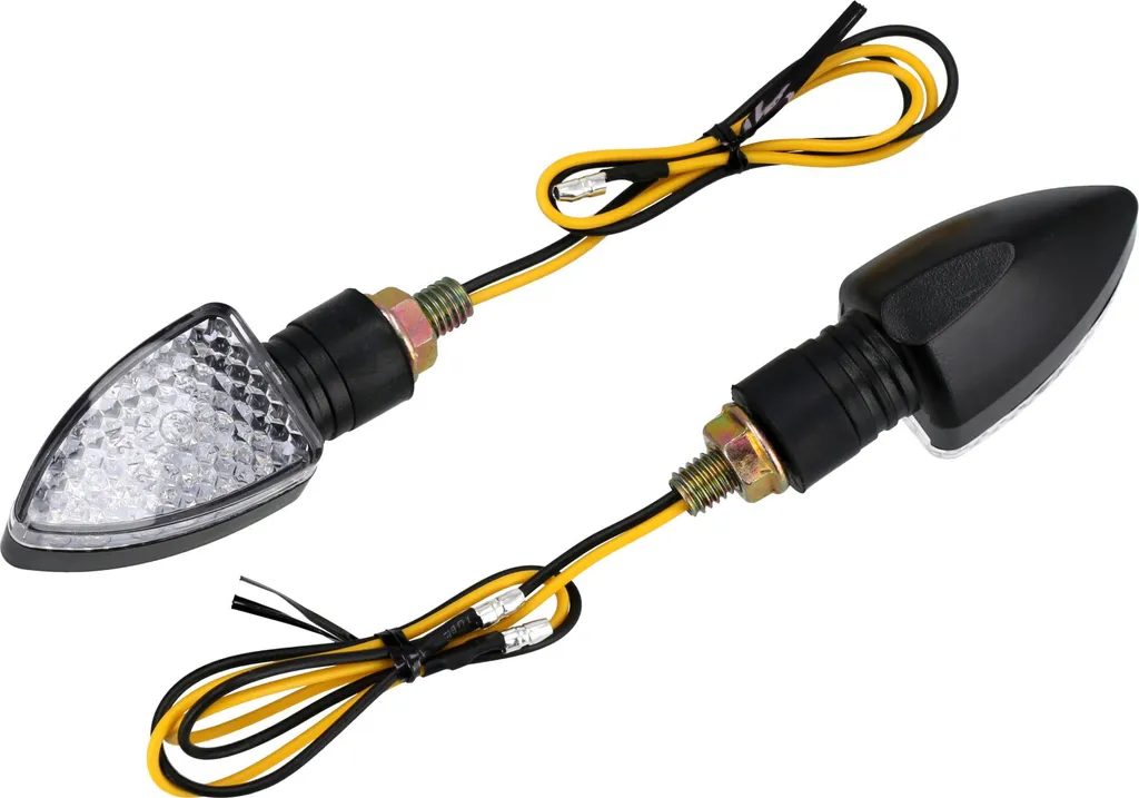 Coppia Indicatori Direzione LED 12V Neri Opachi | Moto e Scooter