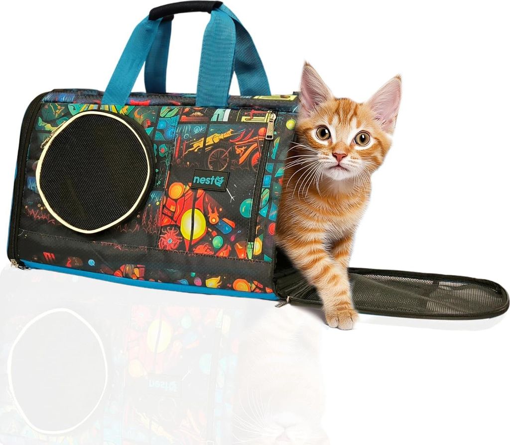 Faltbare Transportbox für kleine Hunde - leichte Tragetasche - 1 Stück - 50 x 30 x 28 cm