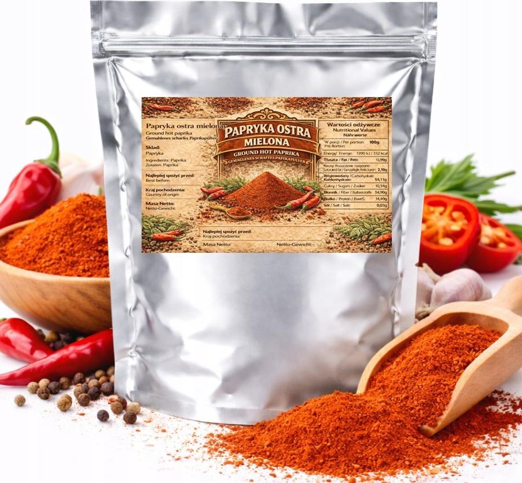 Piment fort A40 moulu - 100 % naturel, saveur prononcée, 1 Image du produit 