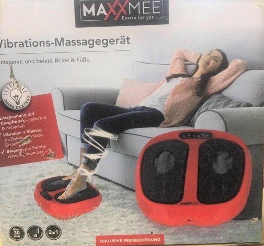 maxxmee vibrations-massagegerät erfahrungen MAXXMEE JTF022A, Fußreflexzonenmassage, Shiatsu, Vibration