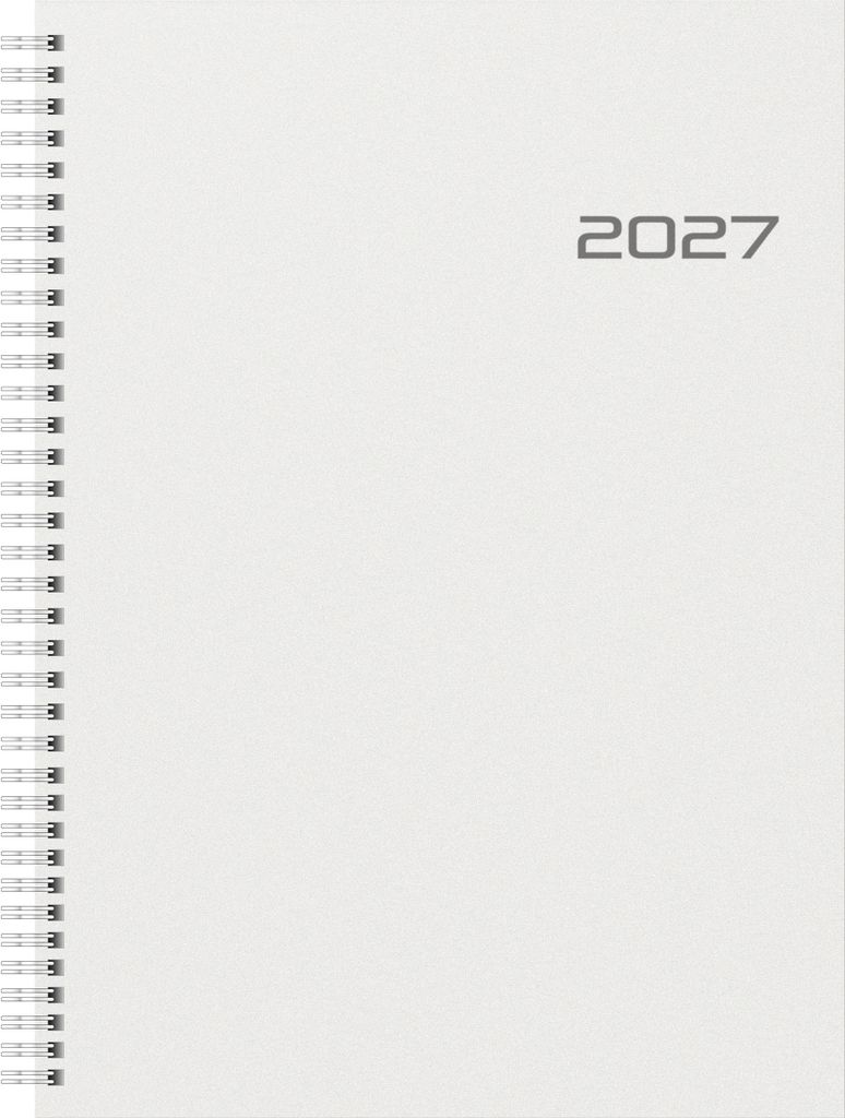 2027 BRUNNEN BuchkalenderA4 2S/1W PP Wire-O