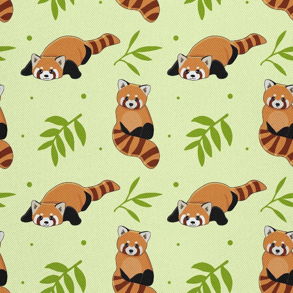 OUTDOOR DEKOSTOFFE OXFORD - Motiv roter Panda