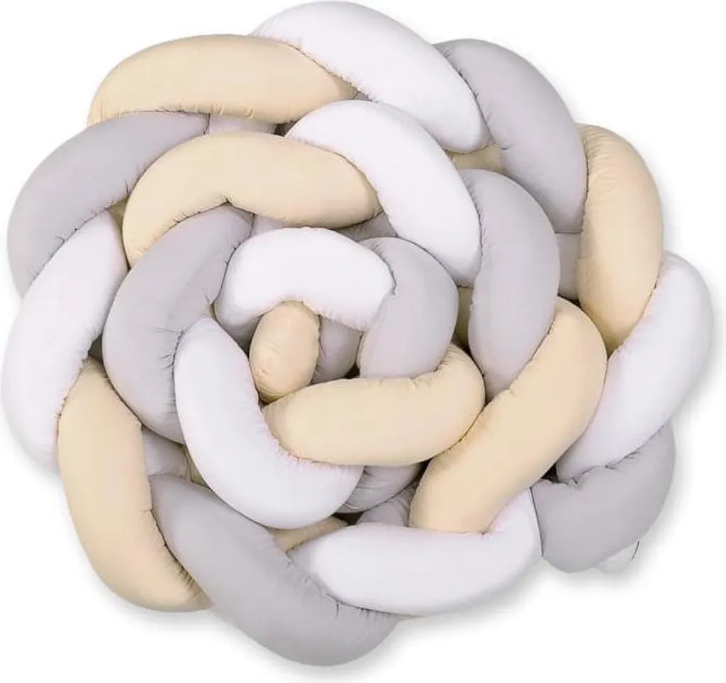 Paracolpi Intrecciato Design XXL | 100% Cotone Protezione Culla Lusso